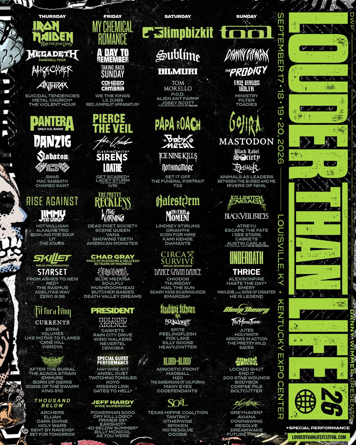 Festival Louder Than Life tendrá su cartel más ambicioso